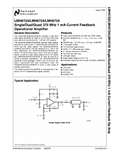 DataSheet LMH6724 pdf